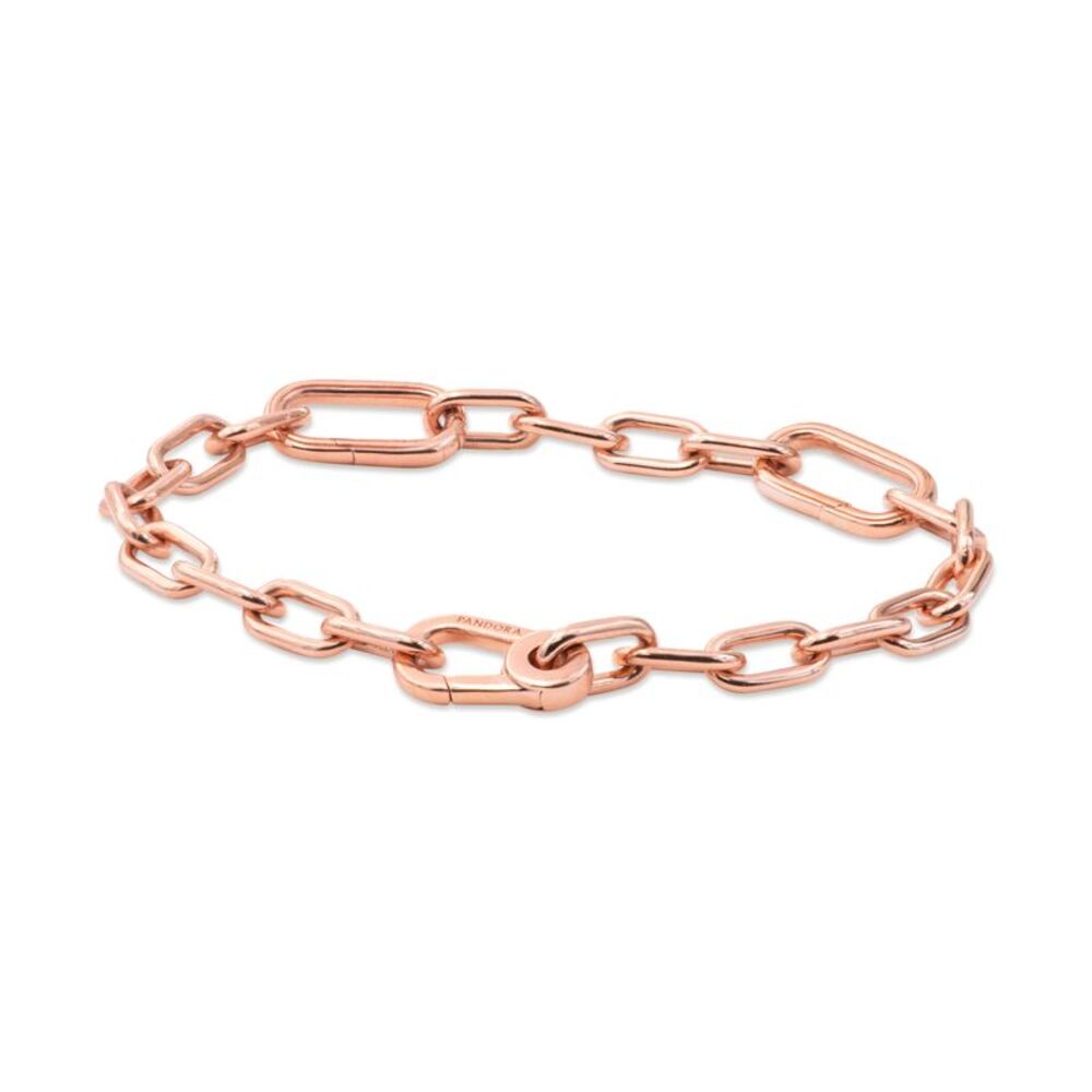 Pandora ME Link Chain Bracelet 14ct Rose Gold-Plated Metal Blend Women's Jewelry